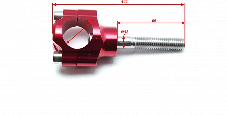 Крепление руля М12 (CNC, 28мм, красный) IGP Крепление руля М12 (CNC, 28мм, красный) IGP
