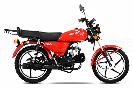 Мопед ROCKOT ALPHA CLASSIC (красный глянцевый) Мопед ROCKOT ALPHA CLASSIC (красный глянцевый)